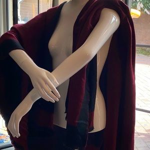 Burgundy and Black Kimono NWOT